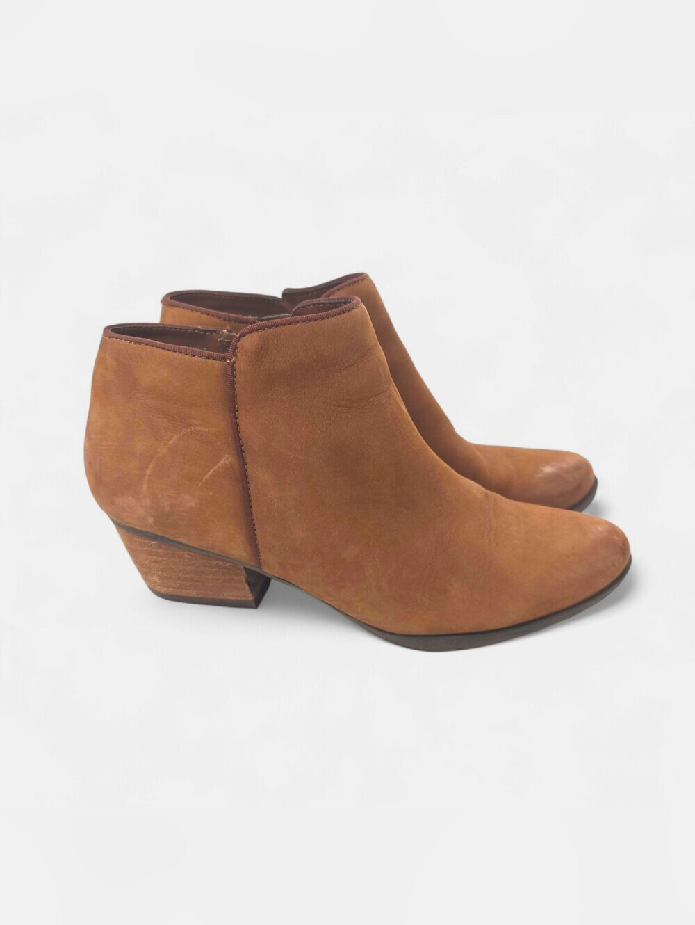 Blondo Boots Womens 7M Villa Side Zip Ankle Bootie B5491-933 Brown Heels Leather